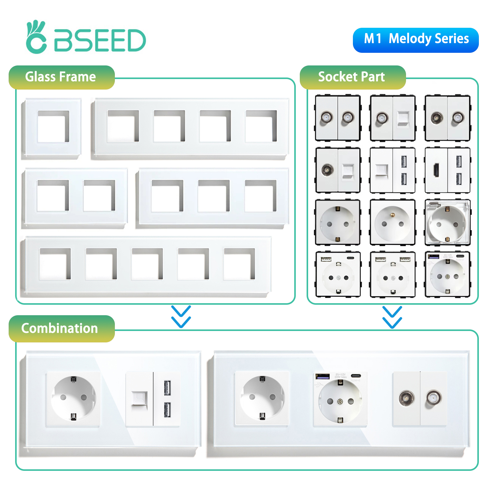 BSEED EU Standard Wall Socket  - Home Automation Panel Diy review and price