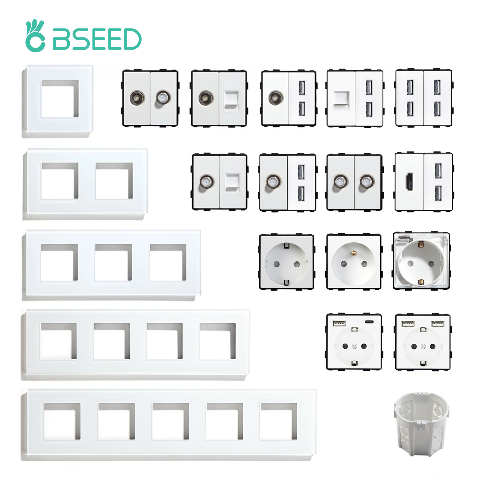 BSEED EU Standard Wall Socket  - Home Automation Panel Diy review and price