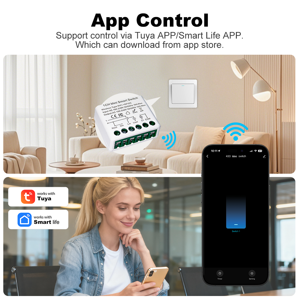 Manhot WIFI 10A Smart Light Sw - Home Automation Diy review and price