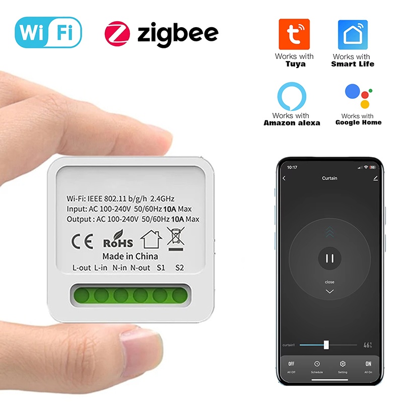 Tuya 16A Mini Wifi Smart Switc - Home Automation Diy review and price