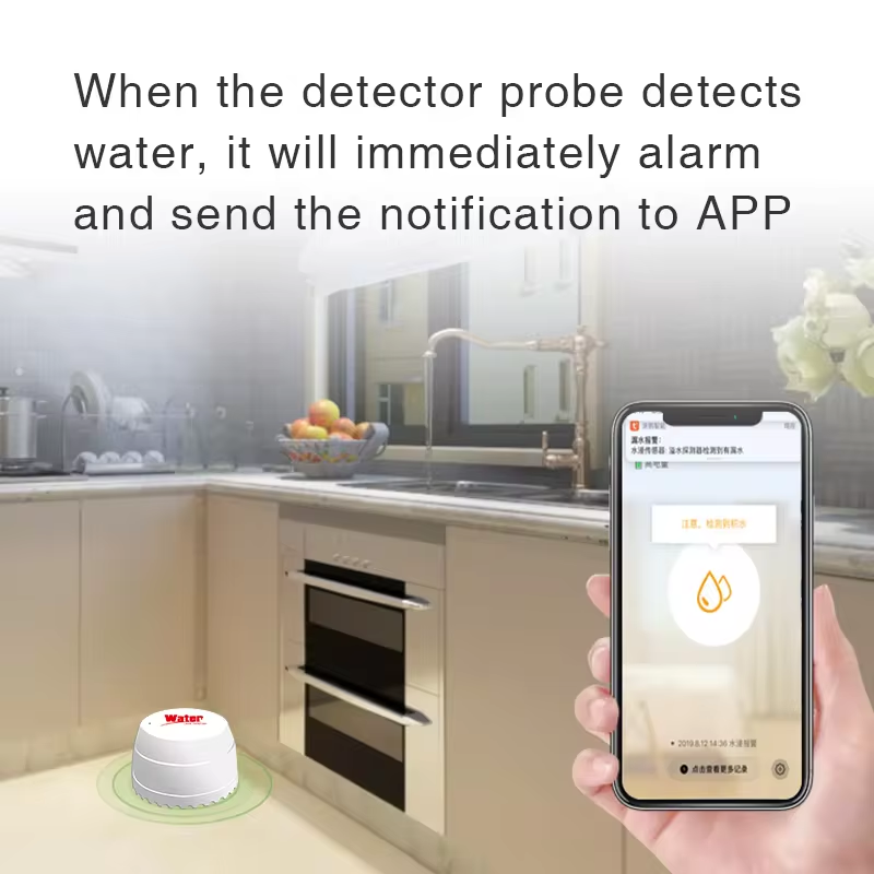 Tuya WiFi Water Leak Detector  - Water Leak Detector Wired review and price