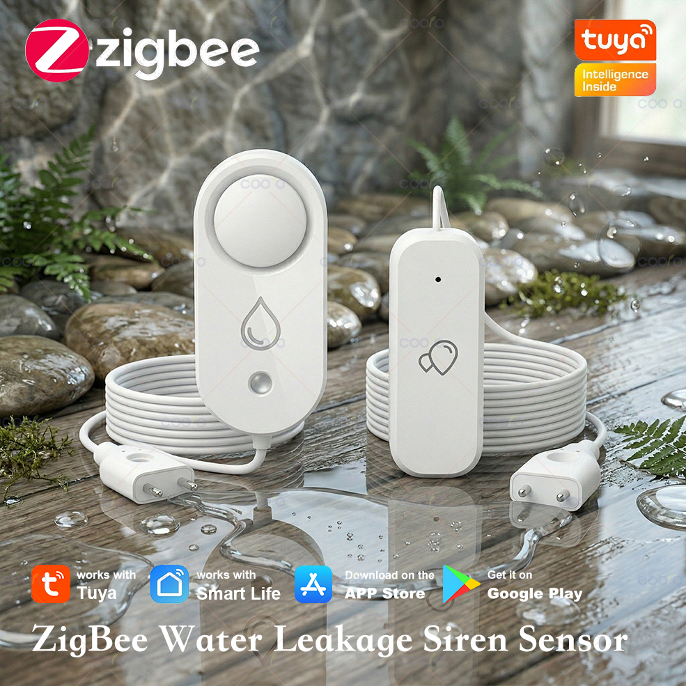Tuya Zigbee Water Sensor Leaka - Water Leak Detector Wired review and price