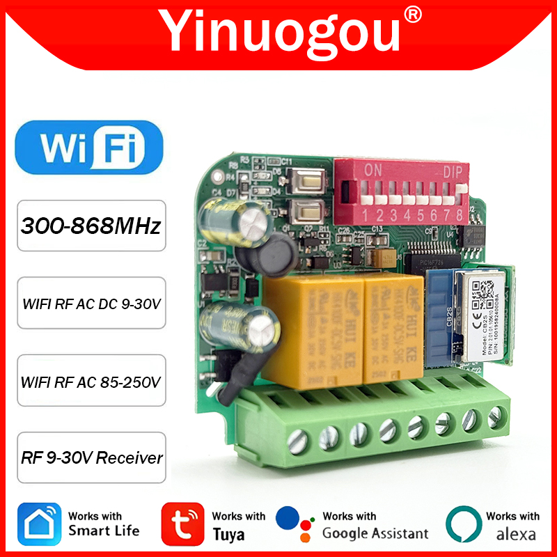 Universal Tuya WiFi Switch Gar - 433Mhz Receiver Module review and price
