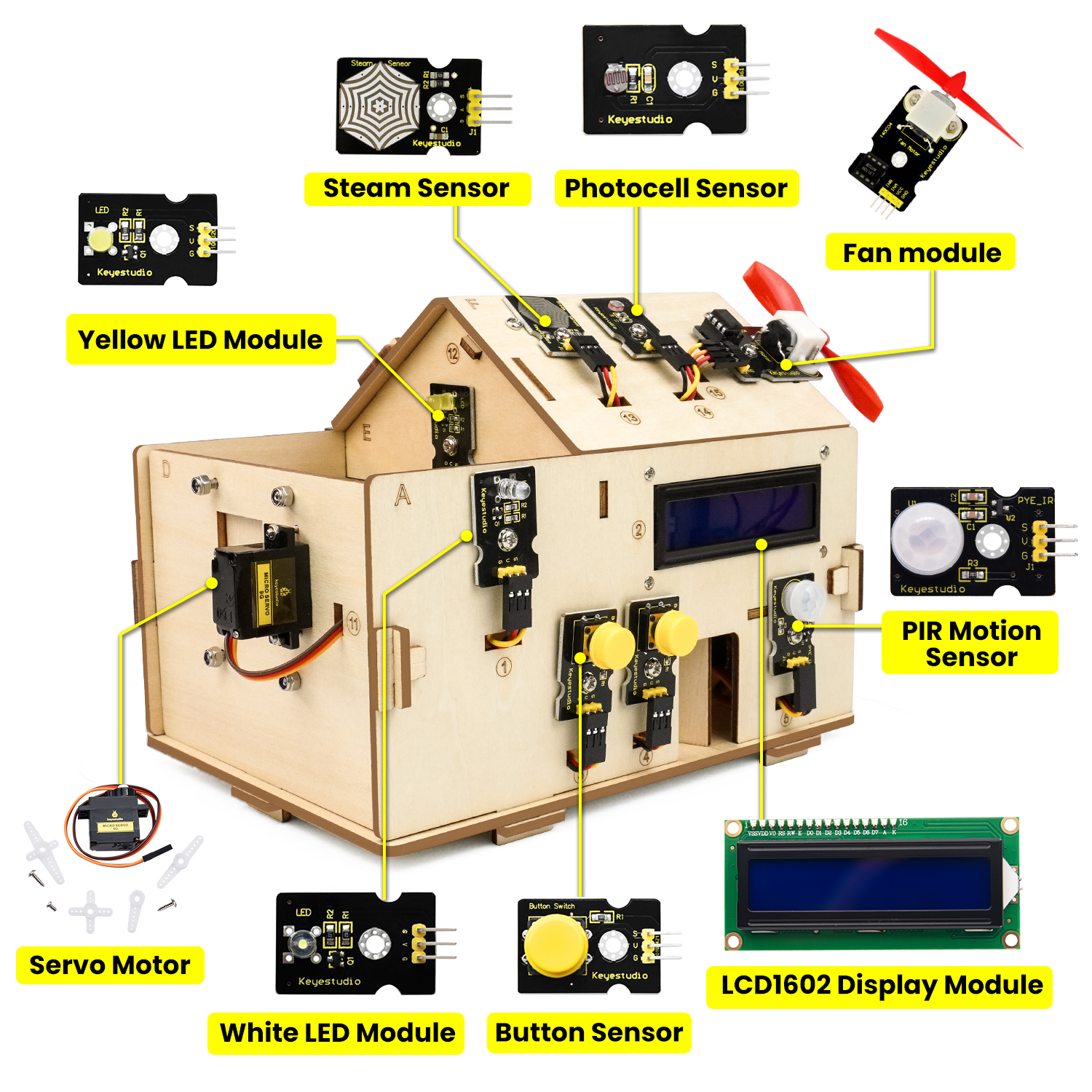 Keyestudio Smart Home IOT Kit  - Home Automation With Arduino review and price