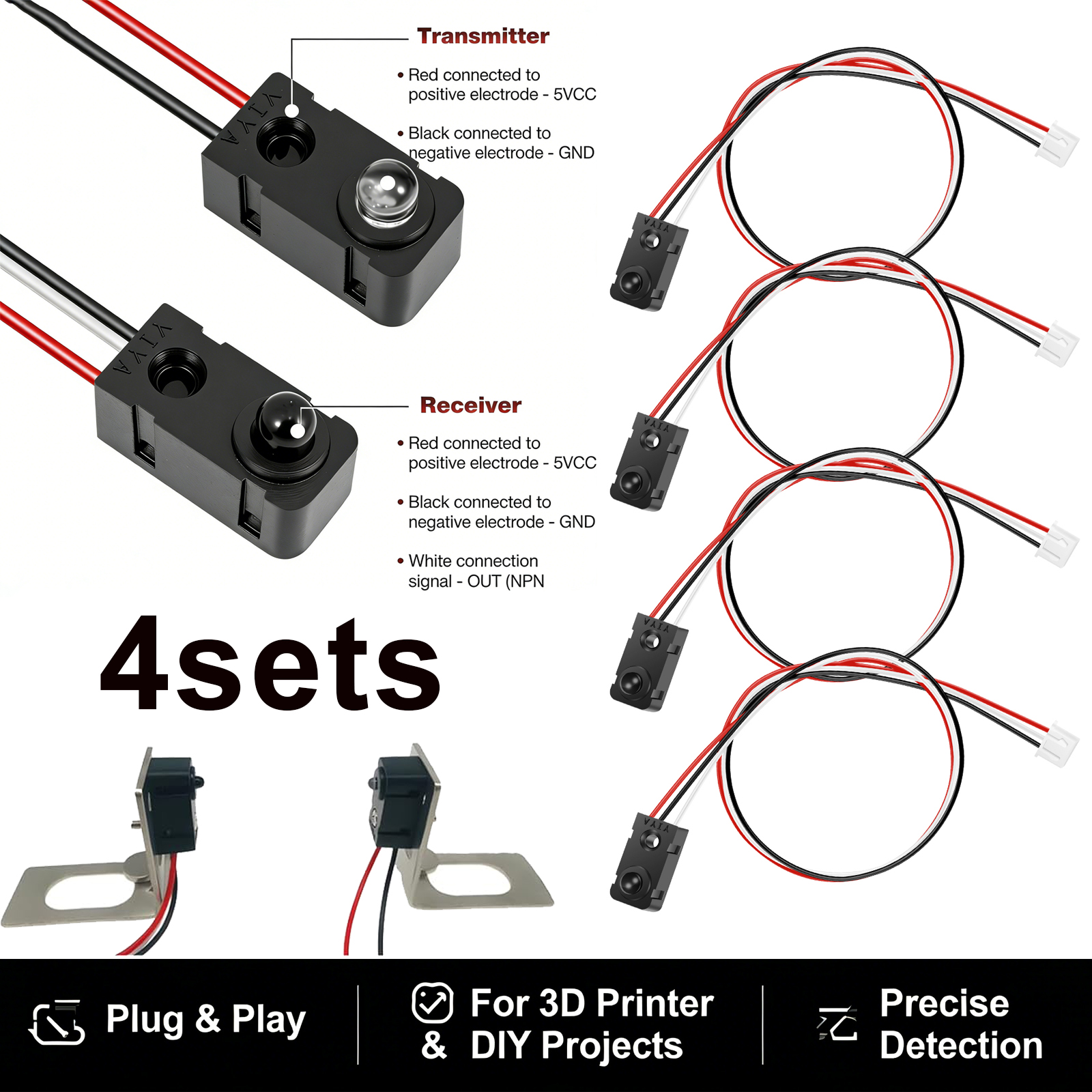 4 Pairs Infrared Break Beam Se - Diy Automation Projects review and price