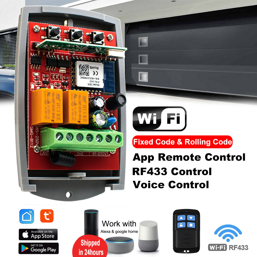 Tuya Auto Gate Control Opener  - 433Mhz Receiver Module review and price