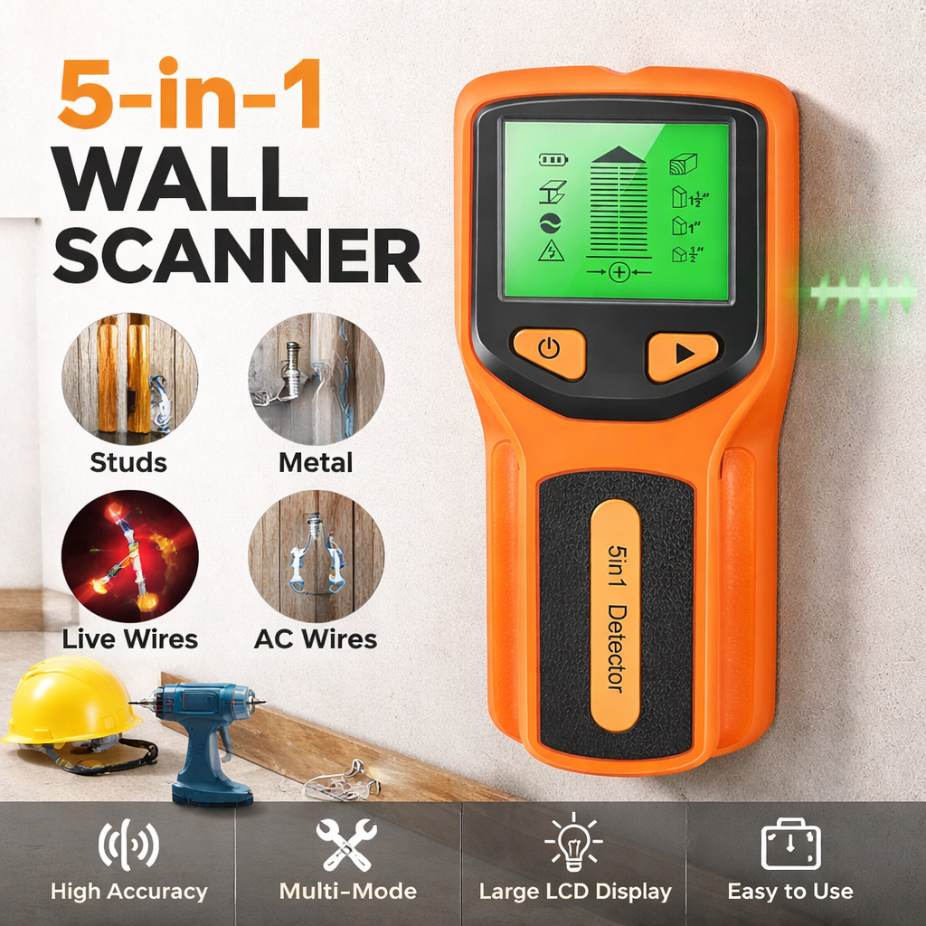 New 5-In-1 Wall Detector Handh - Water Leak Detector Wired review and price